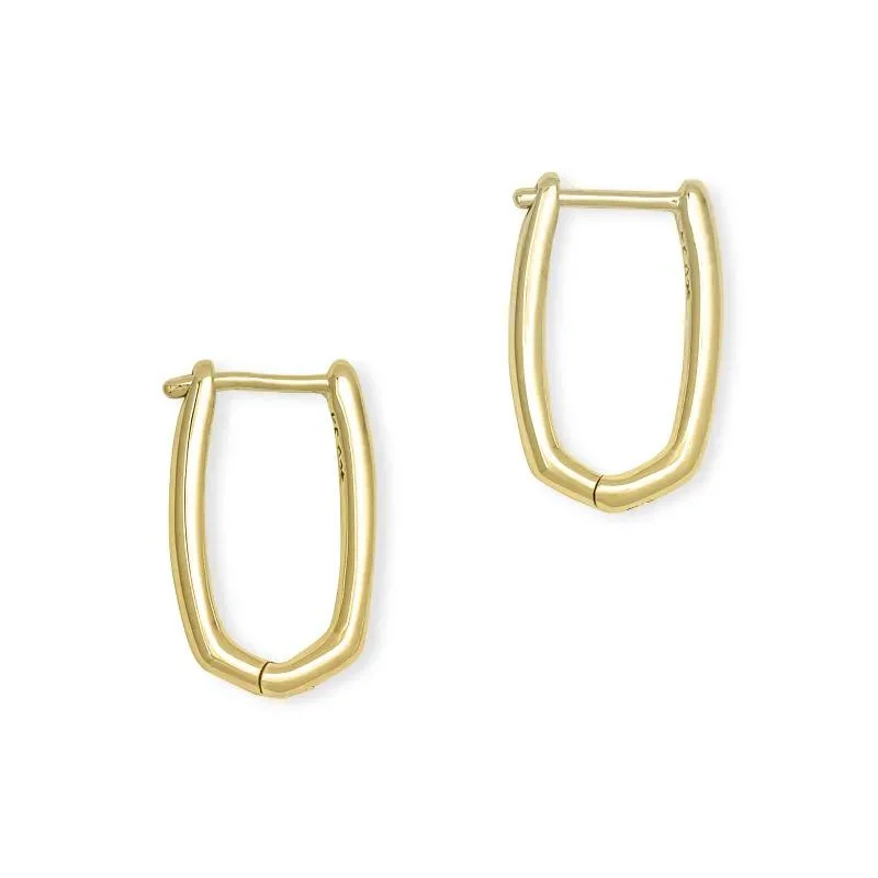 women wedding earrings -Kendra Scott | Ellen Huggie Earrings in 18k Gold Vermeil