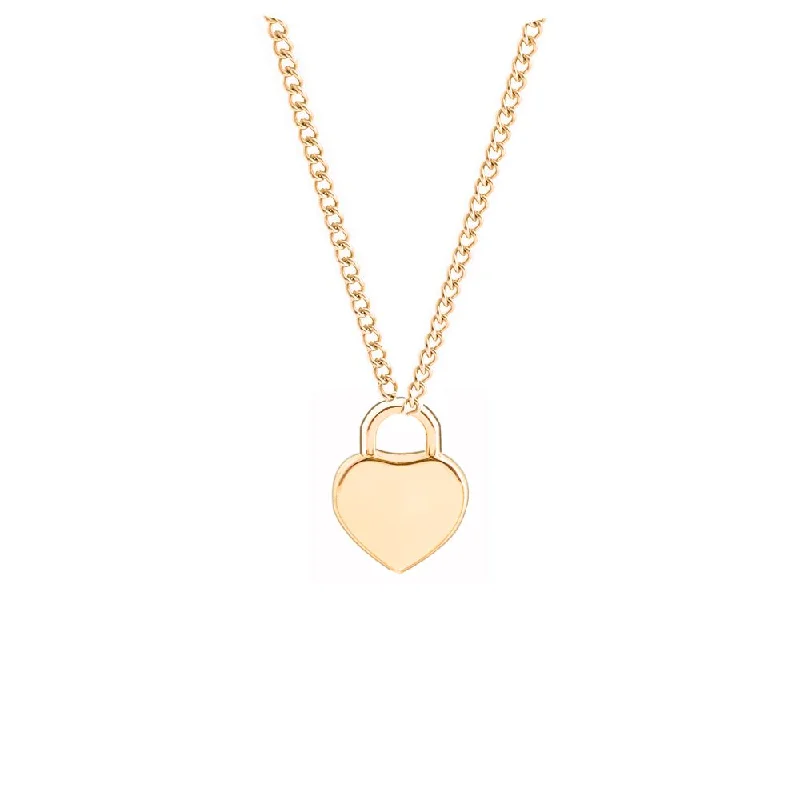 women gold choker necklaces -Initials Heart Pendant Necklace