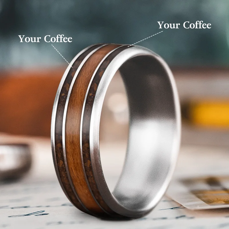 women romantic rings -Custom Design - 3-Inlay Wide Center Ring 2Fped6edUNsjyCZ4dXwmYoAO