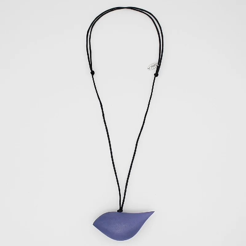 women adjustable necklaces -Periwinkle Robin Pendant Necklace