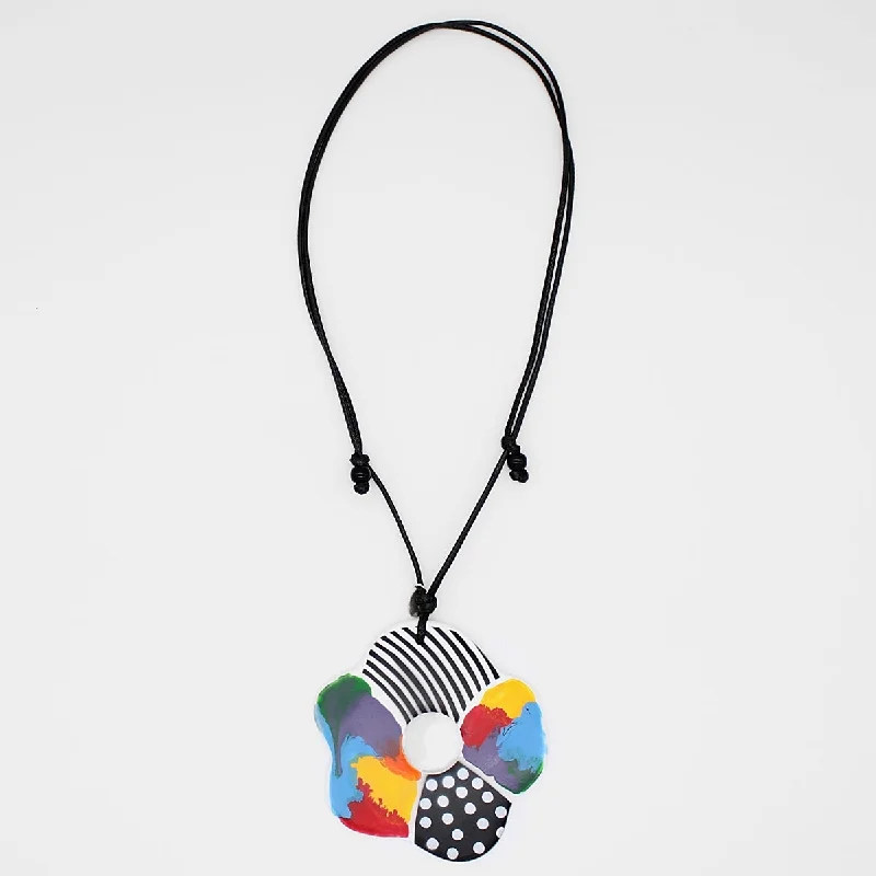 women classic gold necklaces -Prismatic Petals Necklace