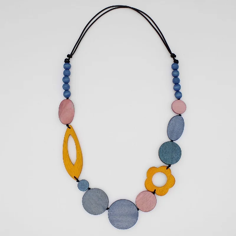 women aquamarine necklaces -Multicolor Statement Gilda necklace