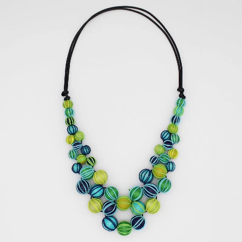 women infinity necklaces -Green Pamela Berries Necklace