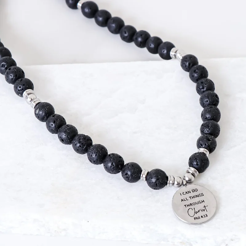 women star-shaped necklaces -LAVA EARTHSTONE NECKLACE