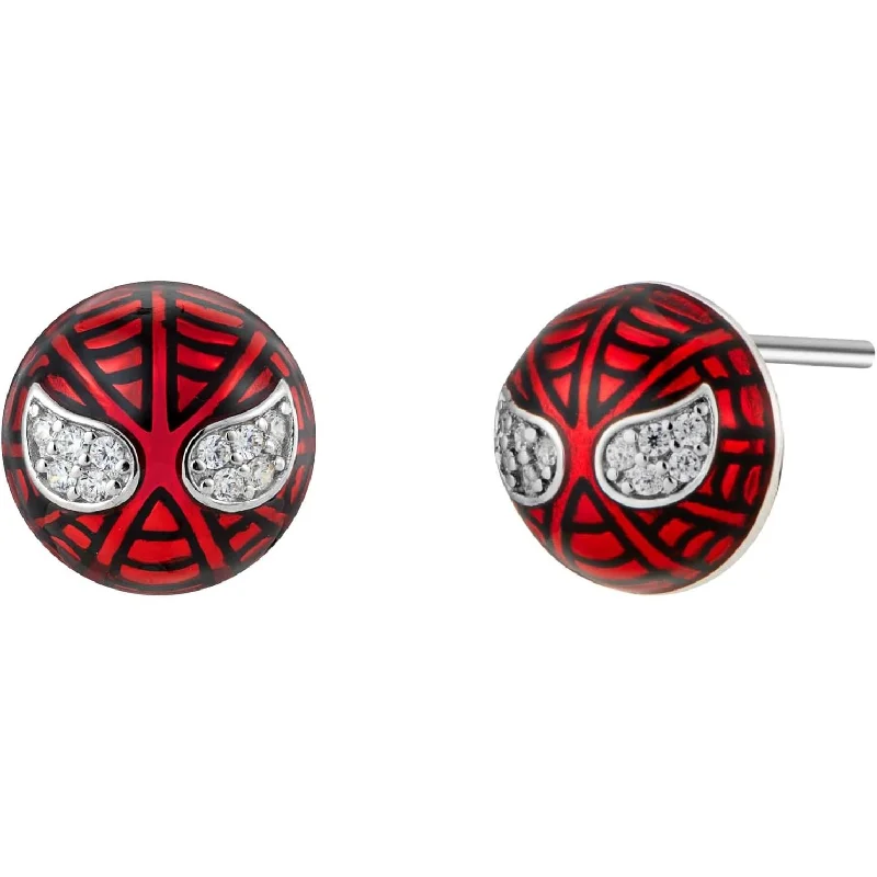 women square earrings -Spider Cartoon Stud Earrings