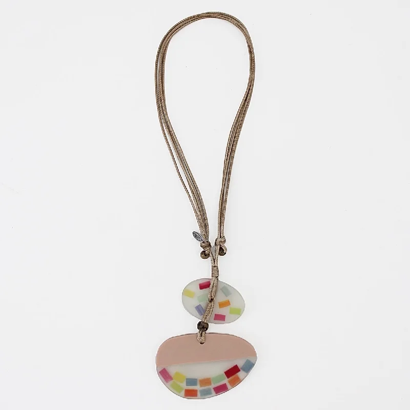 women pearl necklaces -Multi Color Demi Pendant Necklace