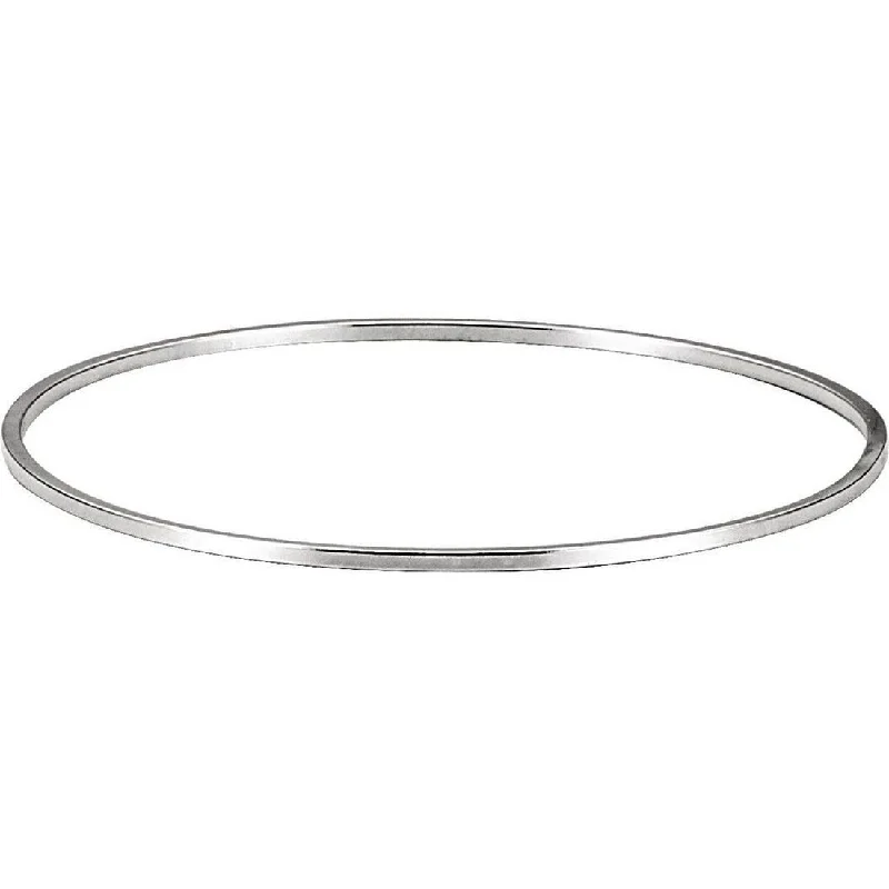 Gold bangles and bracelets for women -Curata 925 Sterling Silver 7" 1.75mm Extra Thin Slip On Stackable Bangle Bracelet