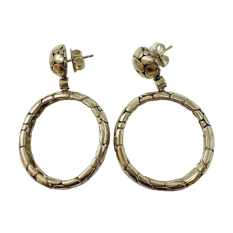 women drop earrings -John Hardy Kali Hoop Drop Earrings