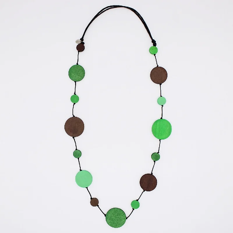 women multi-layered necklaces -Green Amira Necklace