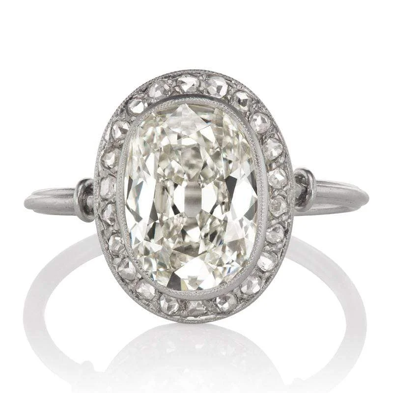 women cushion-cut engagement rings -Harlee