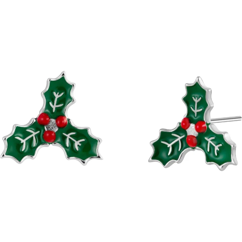 women flower-shaped earrings -Mistletoe Stud Earrings