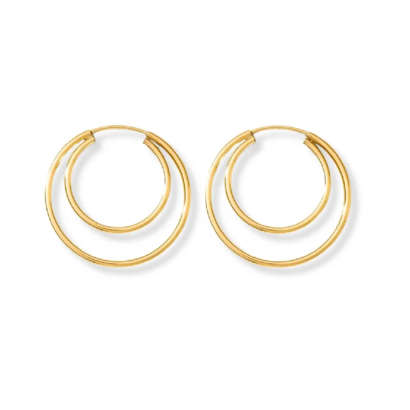 women art deco earrings -Multi Loop Hoop Earrings