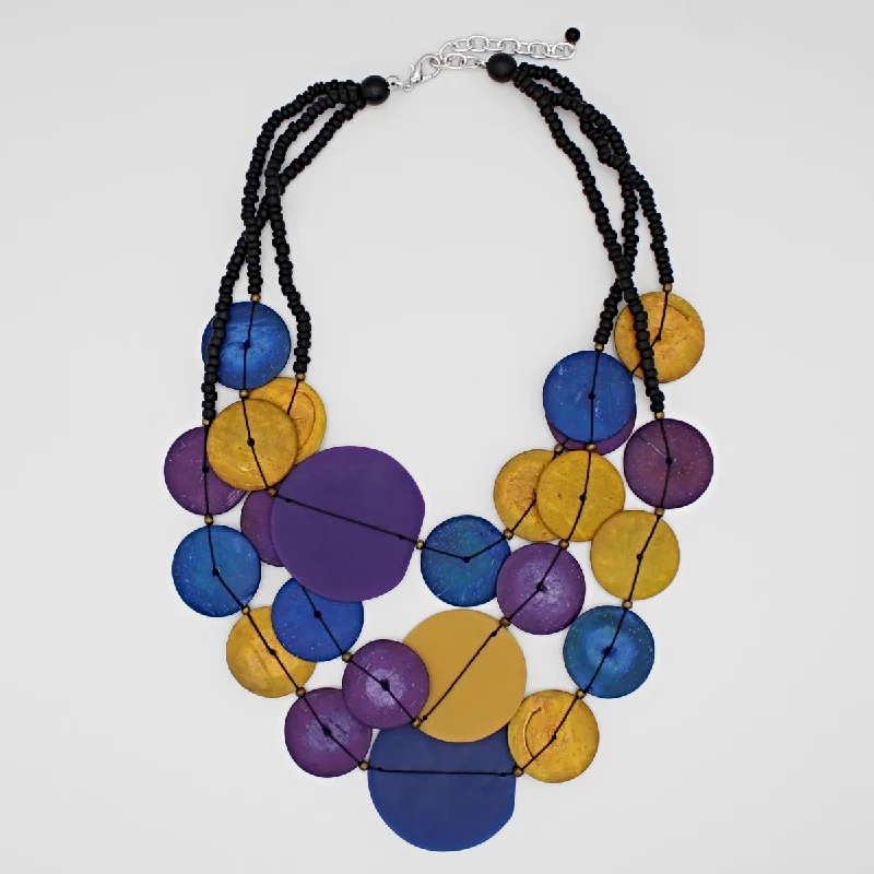 Custom necklaces for women -Purple Multi Eclipse Necklace