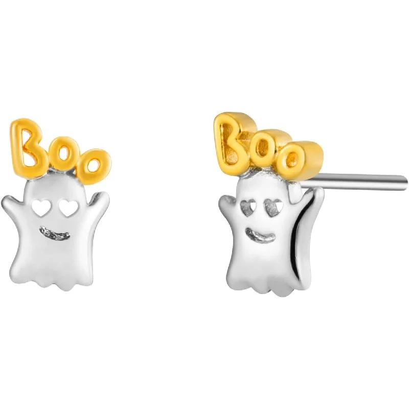 Diamond earrings for women -Ghost Boo Stud Earrings