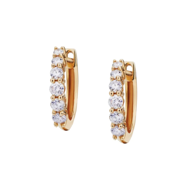 women intricate earrings -DIAMOND HOOPS