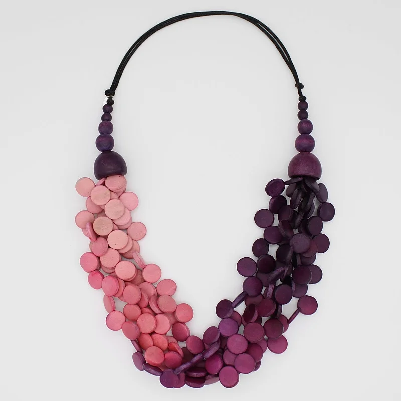 women large statement necklaces -Ombre Wine Gillian Necklace