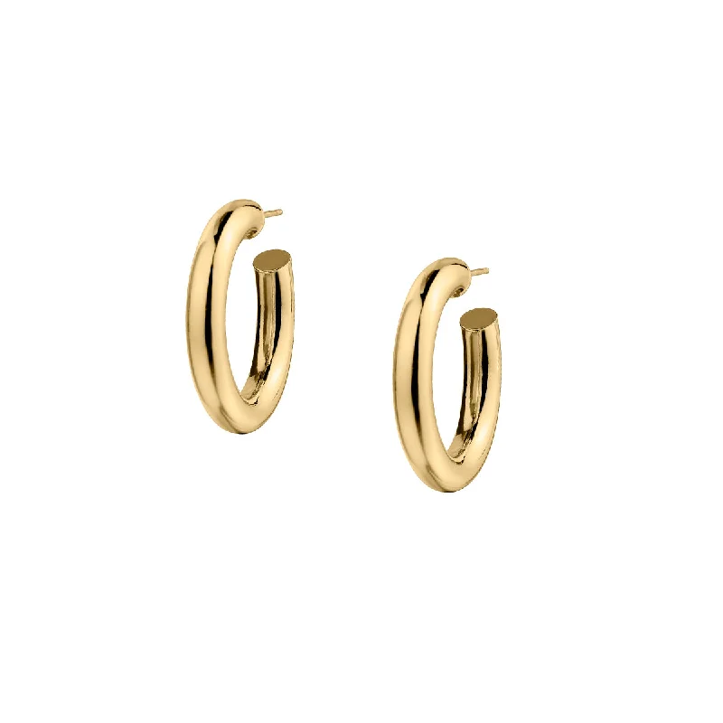 women gold-plated earrings -HOOP EARRINGS