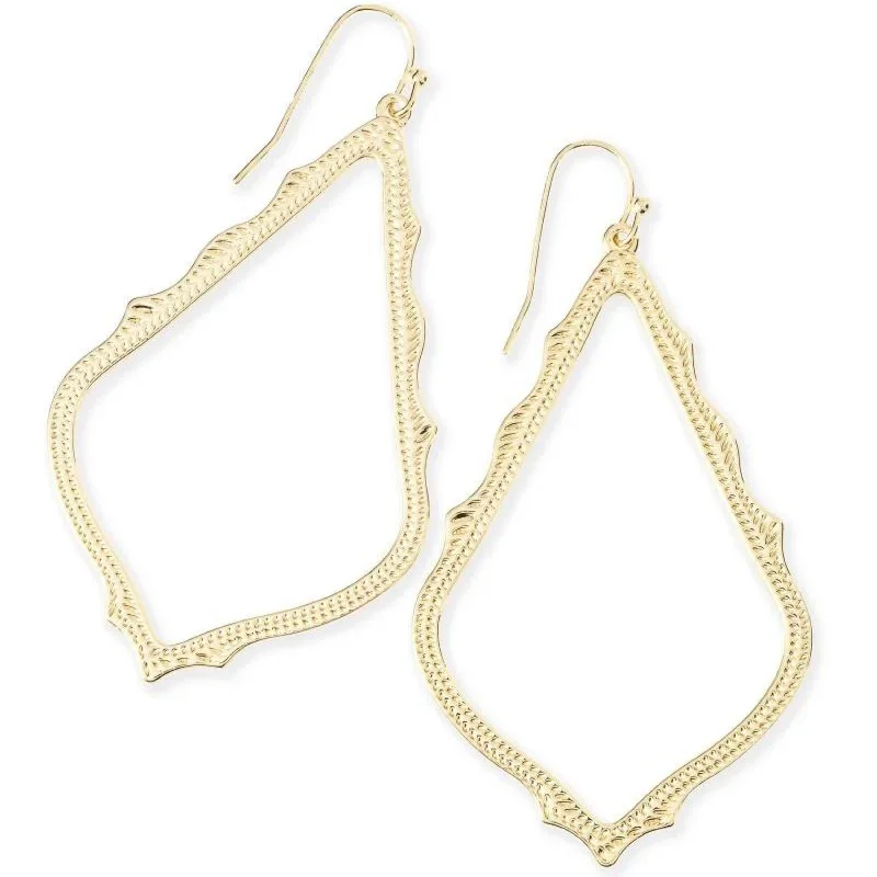 women dangling gemstone earrings -Kendra Scott | Sophee Drop Earrings in Gold