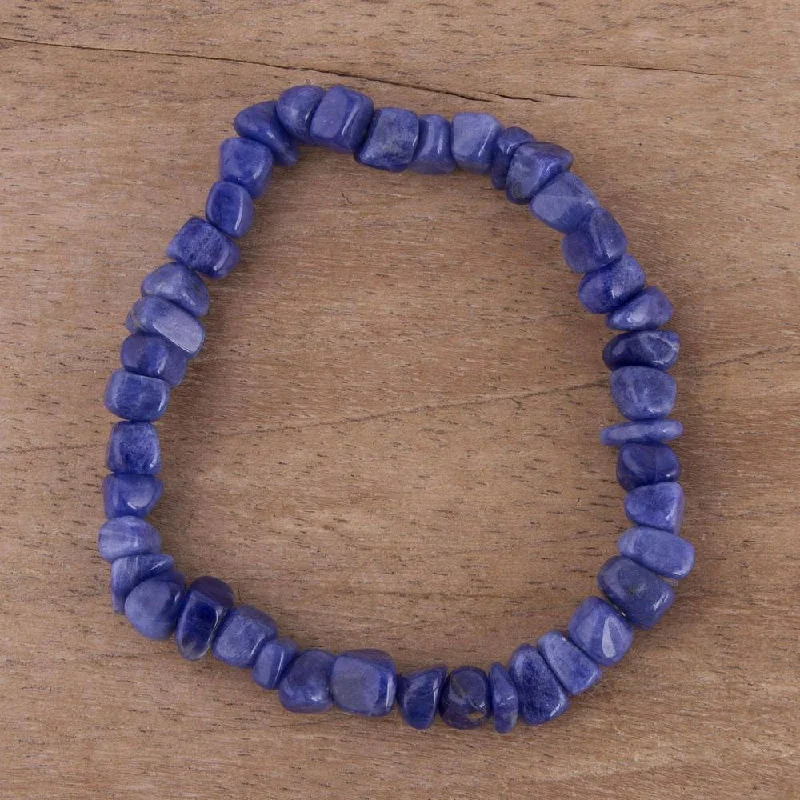 Affordable bangles and bracelets for women -Handmade Sodalite 'Nature's Harmony' Bracelet (Peru)