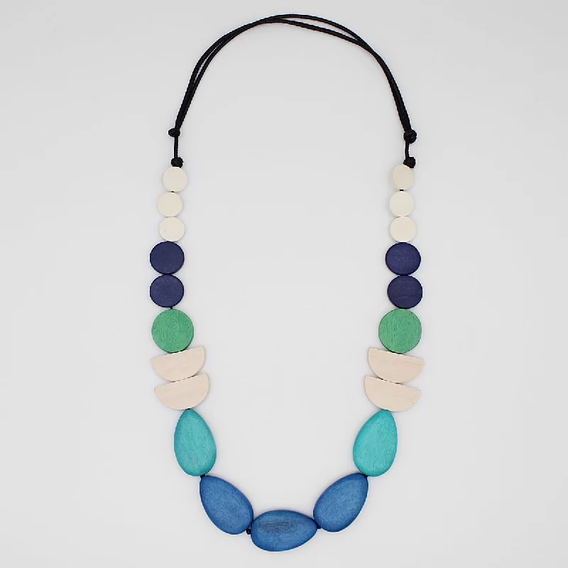 women elegant chain necklaces -Summer Blue Dream Necklace