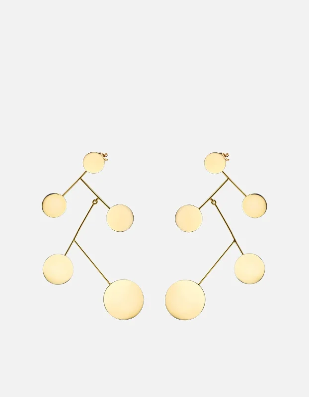 women minimalist earrings -Xander Earrings, Gold Vermeil