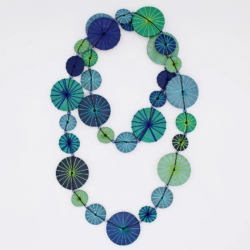 women bar necklaces -Blue Leilani Necklace