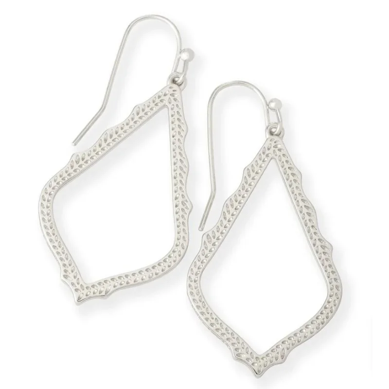 women minimalist earrings -Kendra Scott | Sophia Drop Earrings in Silver