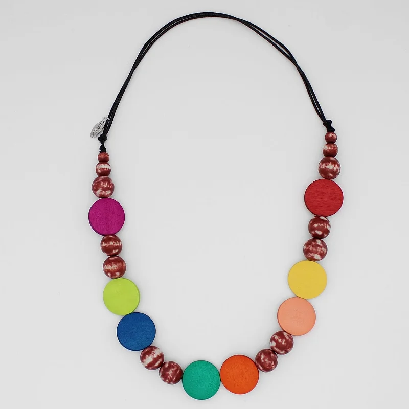 women gemstone necklaces -Vibrant Multi Color Alma Necklace