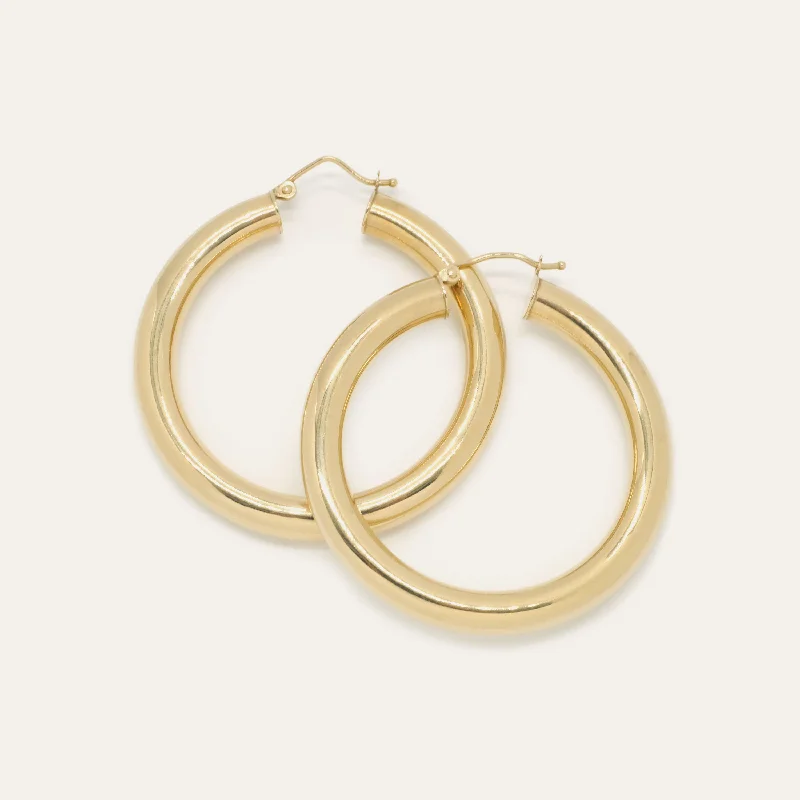 women multi-colored earrings -Jumbo Hoops, Large