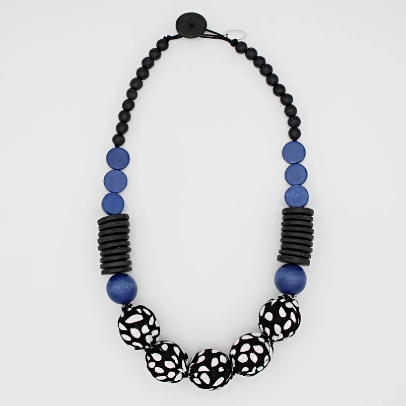 women large statement necklaces -Blue Imani Necklace