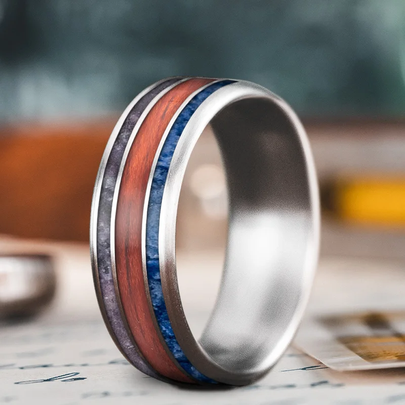 women custom wedding rings -Custom Design - 3-Inlay Wide Center Ring 65mzLRstZsk9XLJZ2aJcCLjb